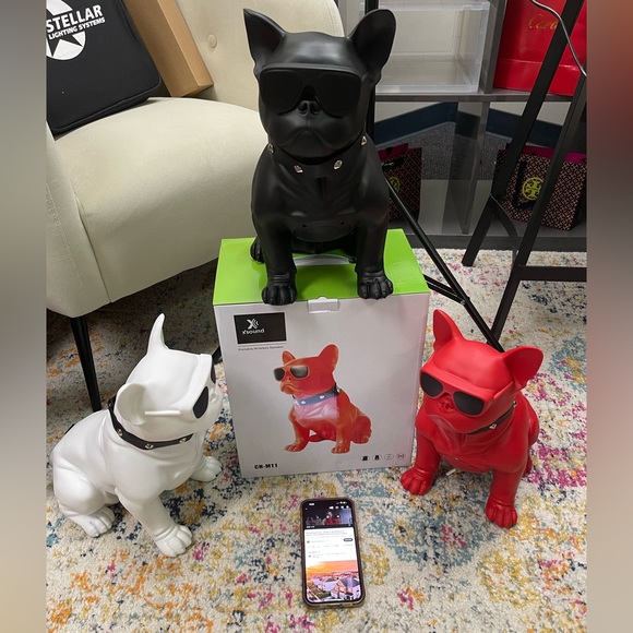 Dog Portable Wireless Speaker in White - Picture 11 of 11